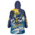 Personalized Barbados God Of The Sea Wearable Blanket Hoodie Bajan Flying Fish Special Version - Wonder Print Shop