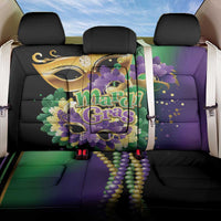 Personalized Mardi Gras Back Car Seat Cover Carnival Feathers Masks