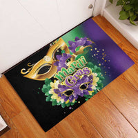 Mardi Gras Rubber Doormat Carnival Feathers Masks - Wonder Print Shop