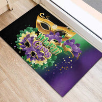 Mardi Gras Rubber Doormat Carnival Feathers Masks - Wonder Print Shop