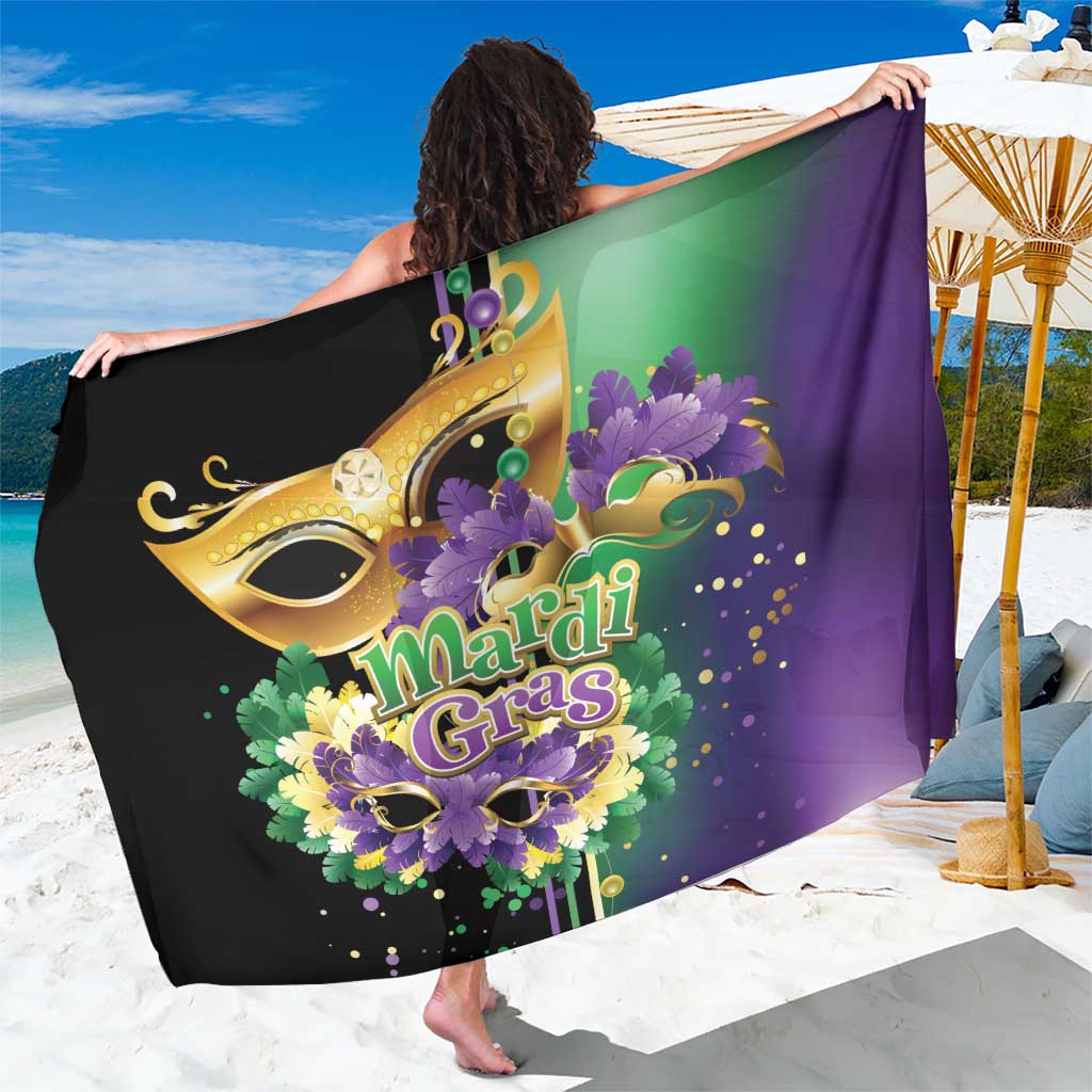 Mardi Gras Sarong Carnival Feathers Masks - Wonder Print Shop