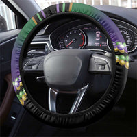 Mardi Gras Steering Wheel Cover Carnival Feathers Masks - Wonder Print Shop
