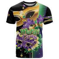Personalized Mardi Gras T Shirt Carnival Feathers Masks - Wonder Print Shop