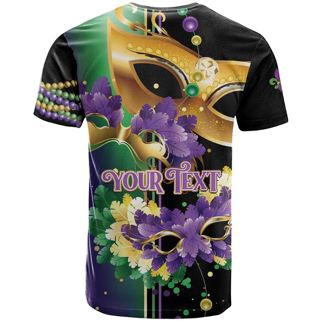 Personalized Mardi Gras T Shirt Carnival Feathers Masks - Wonder Print Shop