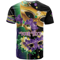 Personalized Mardi Gras T Shirt Carnival Feathers Masks - Wonder Print Shop