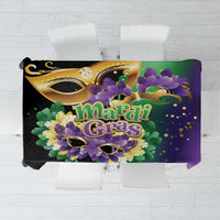 Mardi Gras Tablecloth Carnival Feathers Masks - Wonder Print Shop