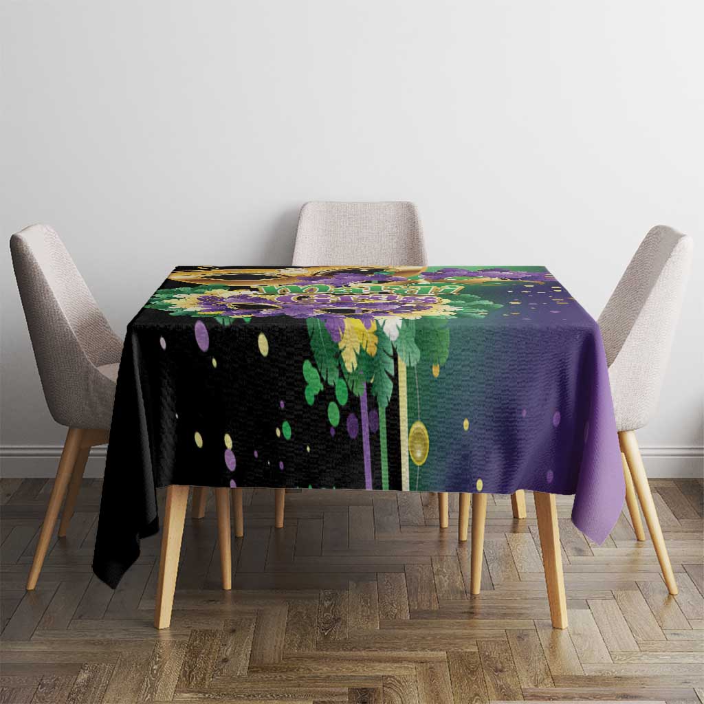 Mardi Gras Tablecloth Carnival Feathers Masks - Wonder Print Shop