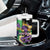 Personalized Mardi Gras Tumbler With Handle Carnival Feathers Masks - Wonder Print Shop