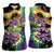 Personalized Mardi Gras Women Sleeveless Polo Shirt Carnival Feathers Masks - Wonder Print Shop