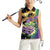 Personalized Mardi Gras Women Sleeveless Polo Shirt Carnival Feathers Masks - Wonder Print Shop