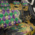 Personalized Mardi Gras Back Car Seat Cover Gold Mask Unique Style