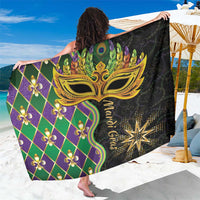 Mardi Gras Sarong Gold Mask Unique Style - Wonder Print Shop