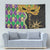 Mardi Gras Tapestry Gold Mask Unique Style - Wonder Print Shop