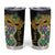Personalized Mardi Gras Tumbler Cup Gold Mask Unique Style - Wonder Print Shop