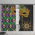 Mardi Gras Window Curtain Gold Mask Unique Style - Wonder Print Shop