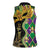 Personalized Mardi Gras Women Sleeveless Polo Shirt Gold Mask Unique Style - Wonder Print Shop