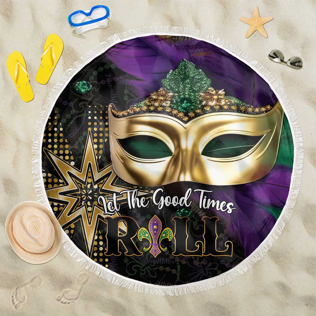 Let The Good Times Roll Mardi Gras Beach Blanket Special Version