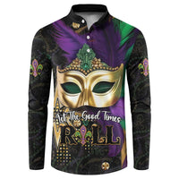 Let The Good Times Roll Mardi Gras Button Sweatshirt Special Version