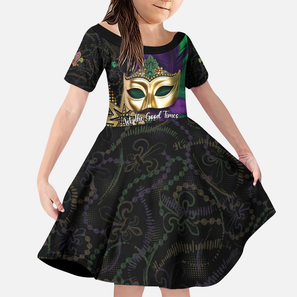 Let The Good Times Roll Mardi Gras Family Matching Puletasi and Hawaiian Shirt Special Version