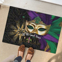 Let The Good Times Roll Mardi Gras Rubber Doormat Special Version - Wonder Print Shop