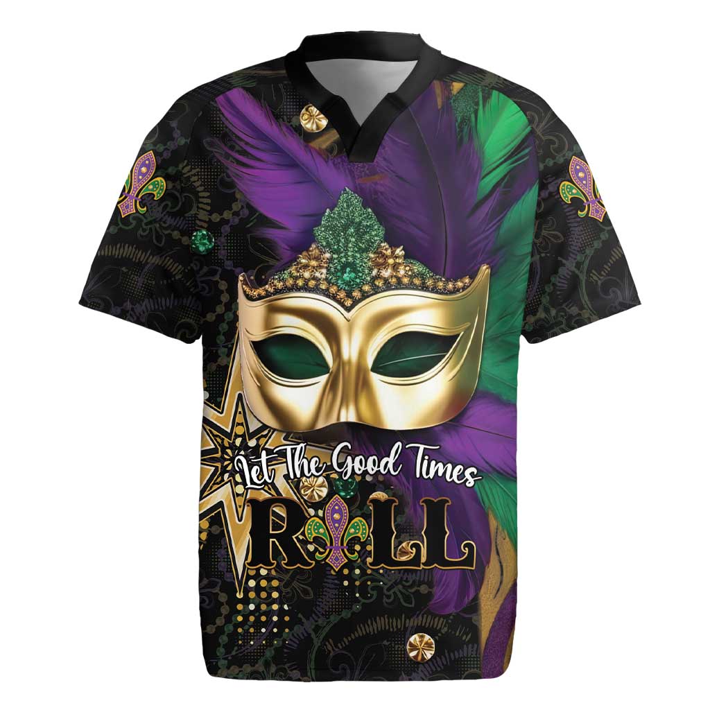 Let The Good Times Roll Mardi Gras Rugby Jersey Special Version - Wonder Print Shop