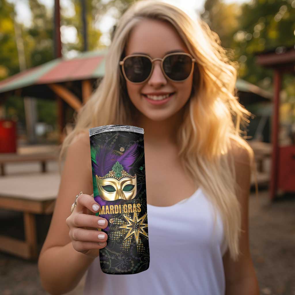 Let The Good Times Roll Mardi Gras Skinny Tumbler Special Version - Wonder Print Shop