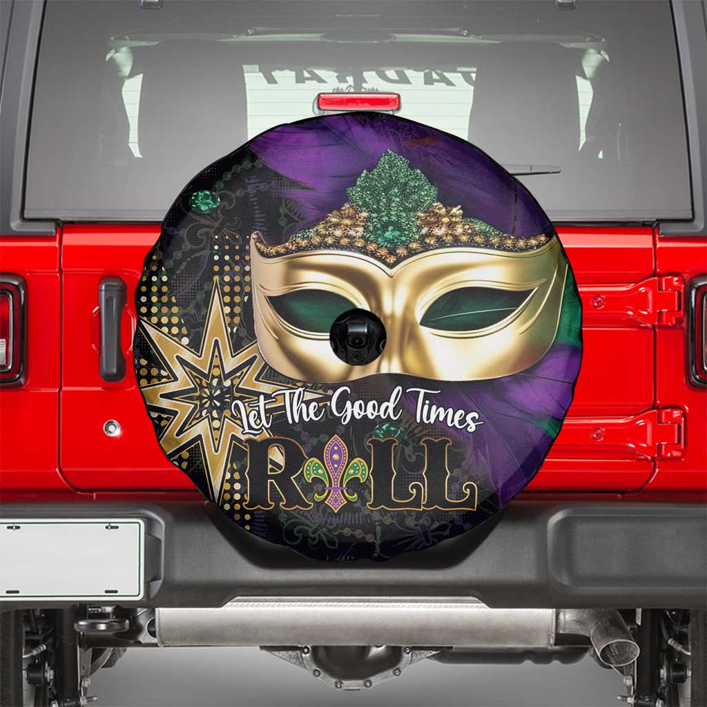 Let The Good Times Roll Mardi Gras Spare Tire Cover Special Version - Wonder Print Shop