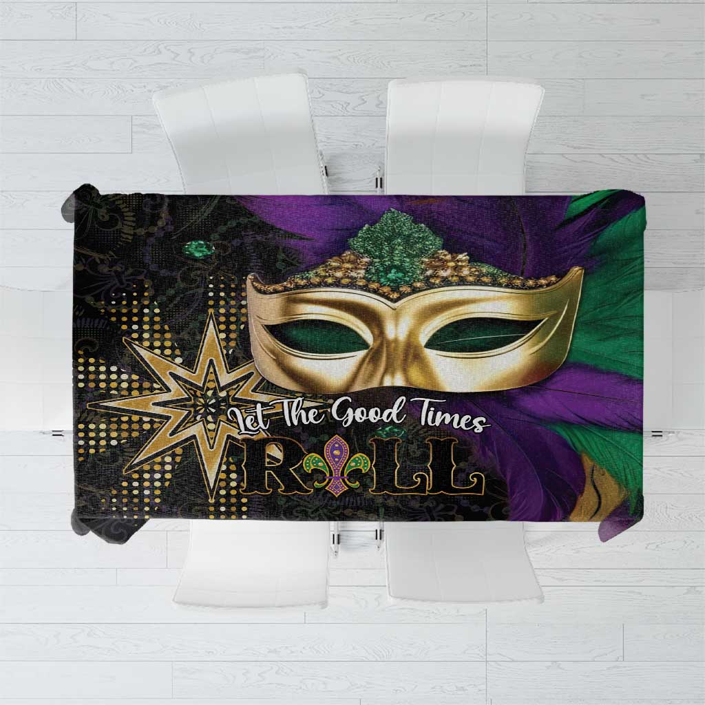 Let The Good Times Roll Mardi Gras Tablecloth Special Version - Wonder Print Shop