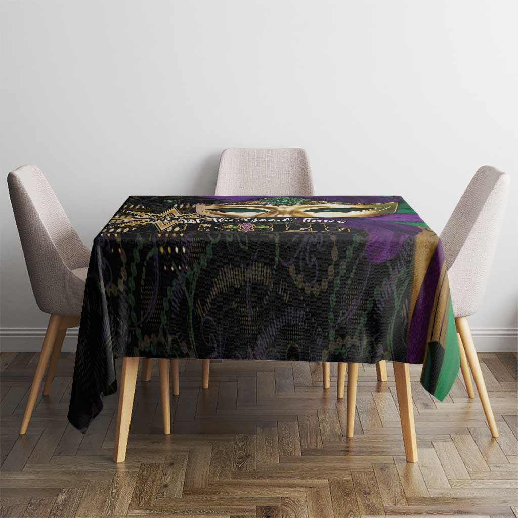 Let The Good Times Roll Mardi Gras Tablecloth Special Version - Wonder Print Shop