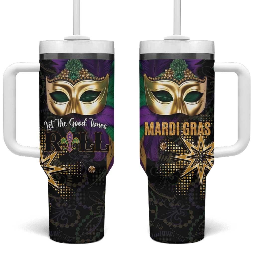 Let The Good Times Roll Mardi Gras Tumbler With Handle Special Version - Wonder Print Shop