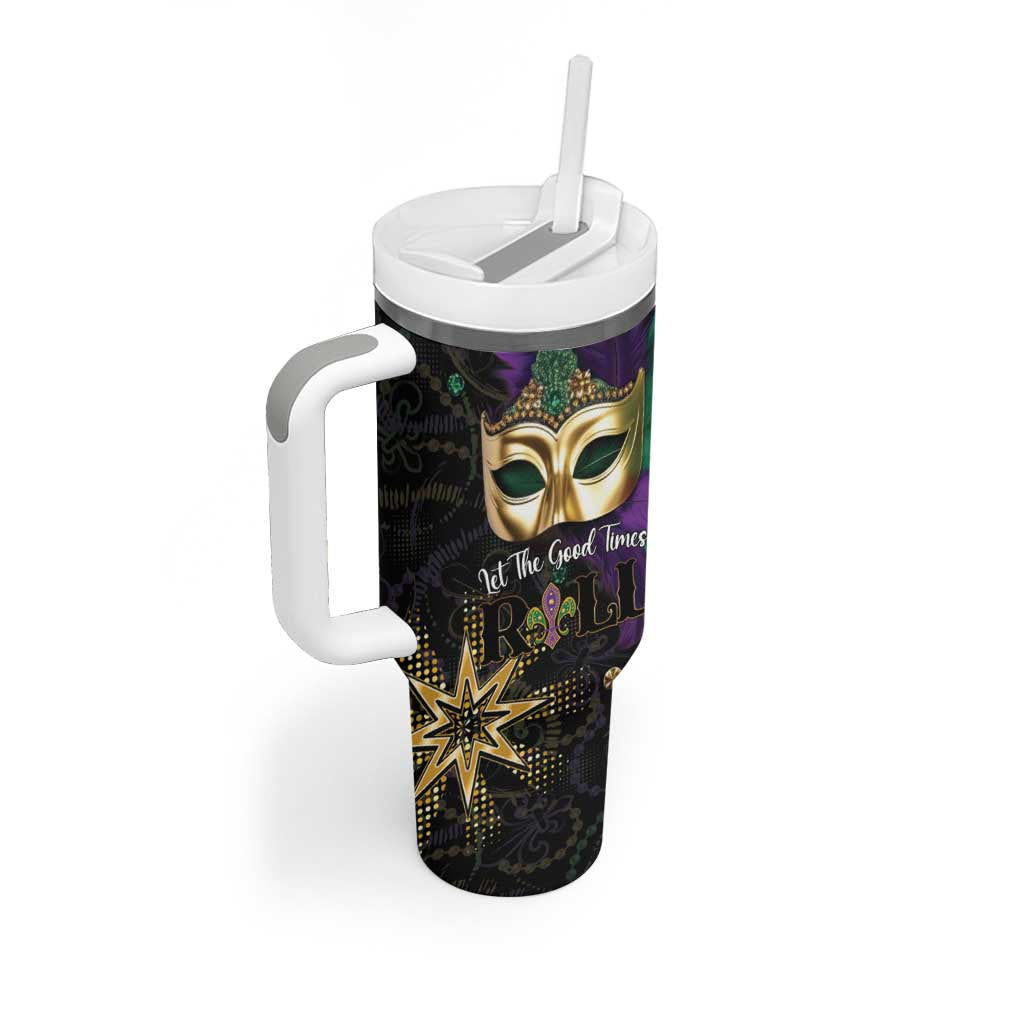Let The Good Times Roll Mardi Gras Tumbler With Handle Special Version - Wonder Print Shop