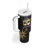 Let The Good Times Roll Mardi Gras Tumbler With Handle Special Version - Wonder Print Shop
