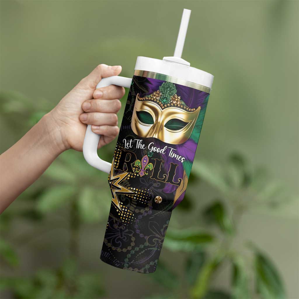 Let The Good Times Roll Mardi Gras Tumbler With Handle Special Version - Wonder Print Shop