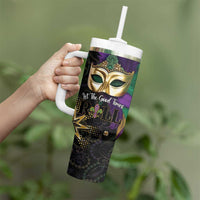 Let The Good Times Roll Mardi Gras Tumbler With Handle Special Version - Wonder Print Shop