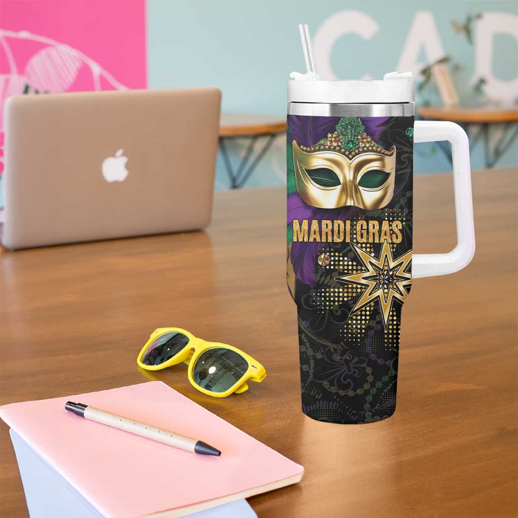 Let The Good Times Roll Mardi Gras Tumbler With Handle Special Version - Wonder Print Shop
