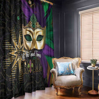 Let The Good Times Roll Mardi Gras Window Curtain Special Version - Wonder Print Shop