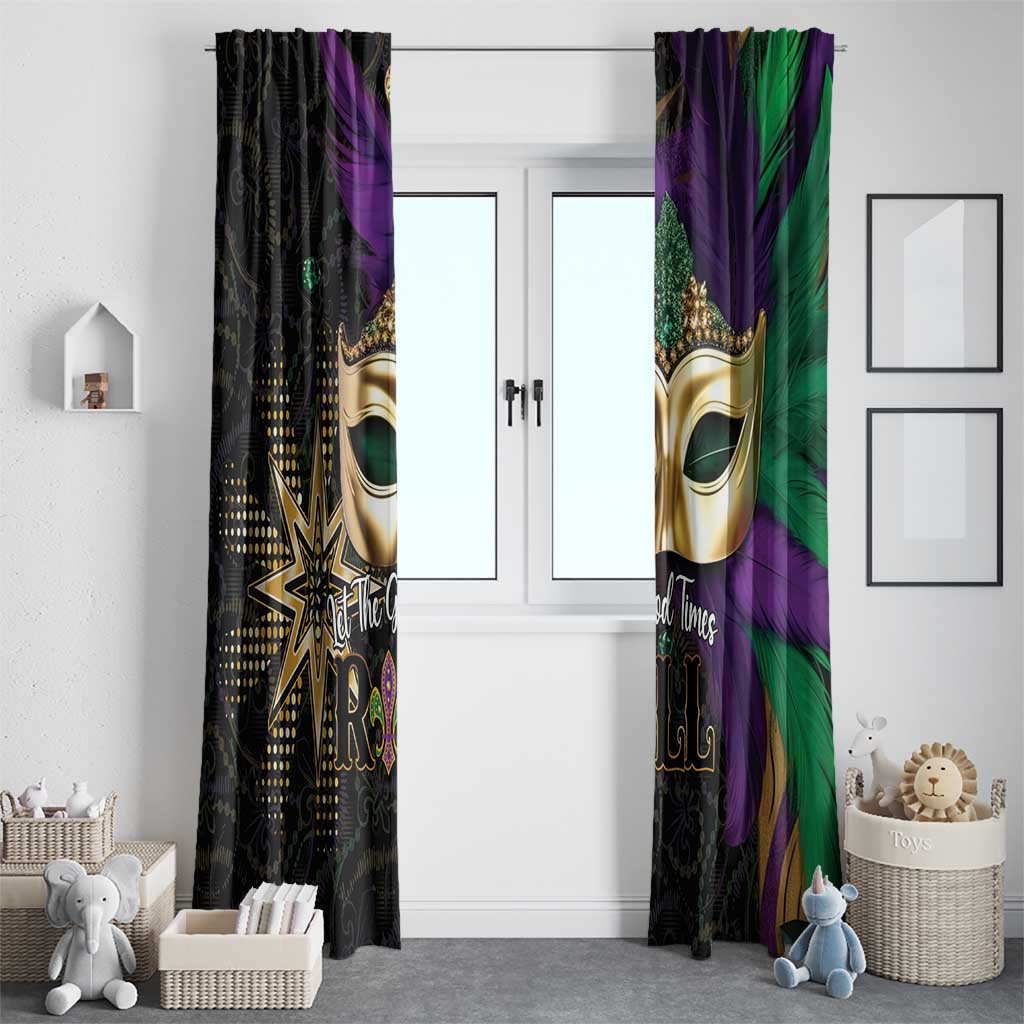 Let The Good Times Roll Mardi Gras Window Curtain Special Version - Wonder Print Shop