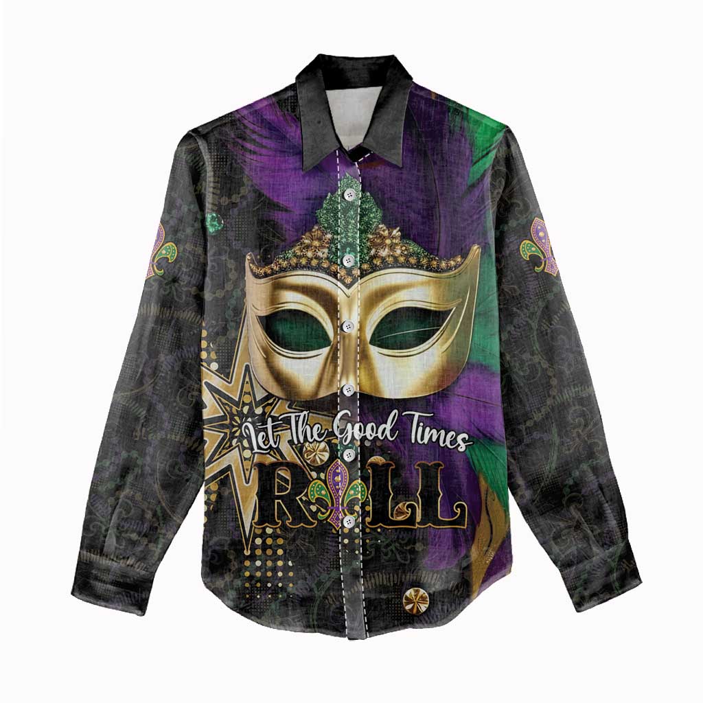 Let The Good Times Roll Mardi Gras Women Casual Shirt Special Version - Wonder Print Shop