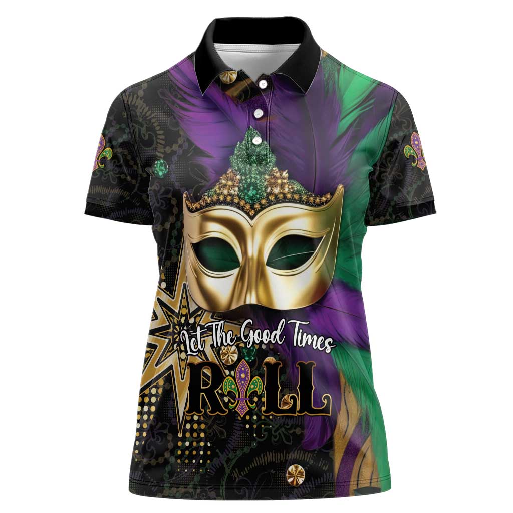 Let The Good Times Roll Mardi Gras Women Polo Shirt Special Version - Wonder Print Shop
