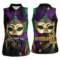 Let The Good Times Roll Mardi Gras Women Sleeveless Polo Shirt Special Version - Wonder Print Shop