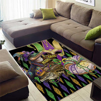 Mardi Gras Alligator Area Rug Fleur De Lis Glitter Style