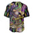Mardi Gras Alligator Baseball Jersey Fleur De Lis Glitter Style