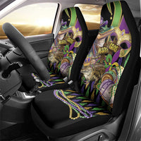 Mardi Gras Alligator Car Seat Cover Fleur De Lis Glitter Style
