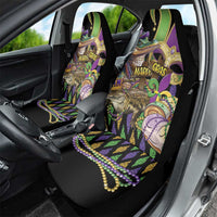 Mardi Gras Alligator Car Seat Cover Fleur De Lis Glitter Style