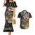 Mardi Gras Alligator Couples Matching Mermaid Dress and Hawaiian Shirt Fleur De Lis Glitter Style
