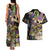 Mardi Gras Alligator Couples Matching Tank Maxi Dress and Hawaiian Shirt Fleur De Lis Glitter Style