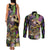 Mardi Gras Alligator Couples Matching Tank Maxi Dress and Long Sleeve Button Shirt Fleur De Lis Glitter Style