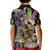 Mardi Gras Alligator Kid Polo Shirt Fleur De Lis Glitter Style