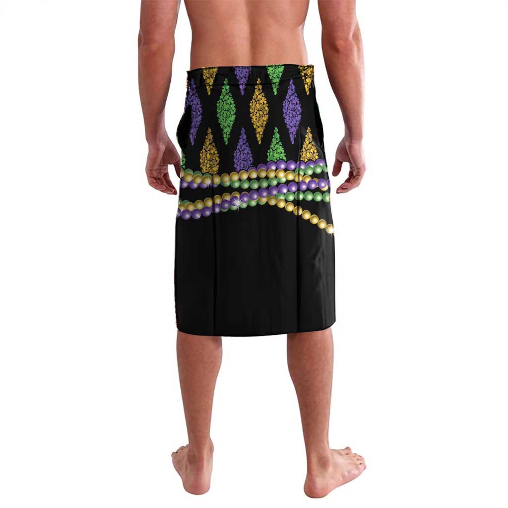 Mardi Gras Alligator Lavalava Fleur De Lis Glitter Style