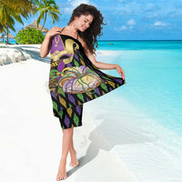 Mardi Gras Alligator Sarong Fleur De Lis Glitter Style - Wonder Print Shop